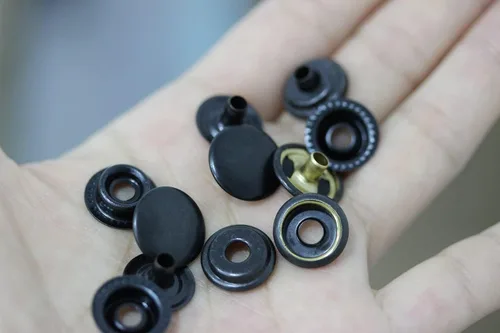 Miniatura 2 de BetterJonny - Juego de 60 cierres de metal a presión, 0.591 in, latón, resistente, botón a presión, para barco marino, bolsa de lona, cuero