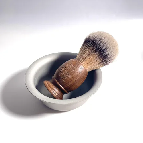 Miniatura 2 de Brocha de afeitar de madera para hombres de VIKINGS BLADE, con respaldo súper fuerte de nudo, mínima caída, espuma rápida, extremadamente suave y 5.
