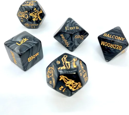 Miniatura 9 de 4Lovebirds - Juegos de dados sexuales, dados con posiciones sexuales, diversión en el dormitorio, dados traviesos sexuales para parejas, juego de 6