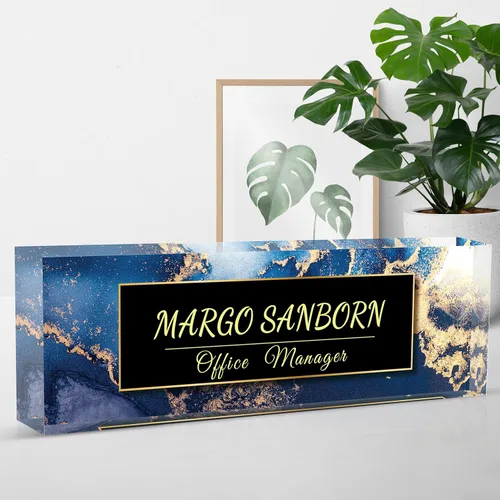 Miniatura 25 de Placa de nombre para escritorio, placa de nombre de escritorio personalizada, regalos para compañeros de trabajo, jefe, profesor, enfermera, regalos