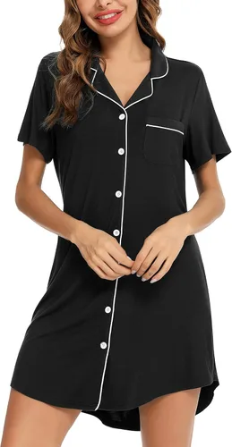 Miniatura 3 de Leikar Camisón de maternidad para mujer, pijama de lactancia de manga larga