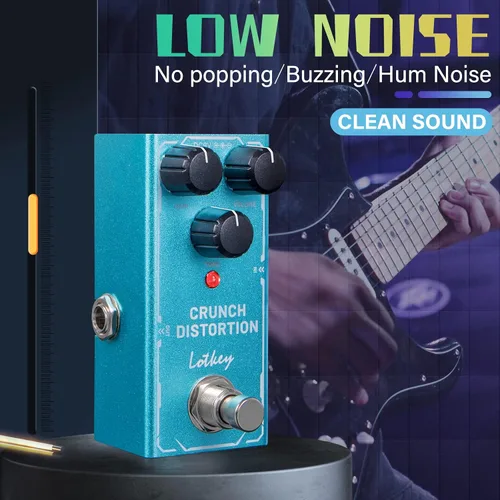 Miniatura 4 de Crunch Distortion Guitar Pedal, Lotkey Electric Effects Pedals Mini Single Type DC 9V True Bypass