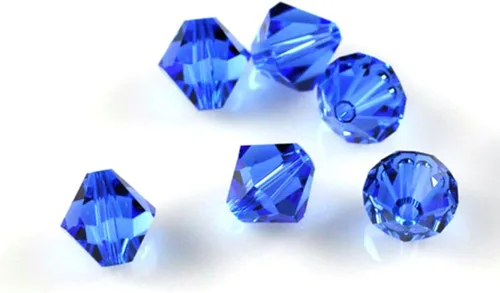 Miniatura 62 de 100 piezas auténticas Preciosa de 3 mm (0,12 pulgadas) cuentas sueltas de cristal bicono facetado pequeño amatista púrpura compatibles con cristales