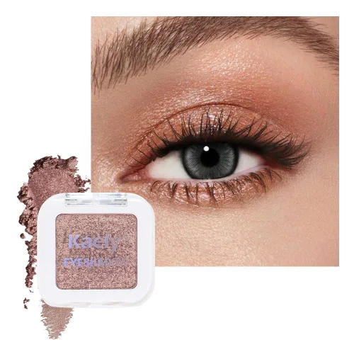Miniatura 19 de evpct Paleta de sombra de ojos con purpurina dorada champán, color nude dorado rosa brillante crema brillante paleta de sombra de ojos iluminadora