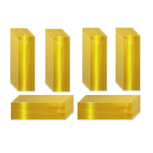 Miniatura 208 de Cinta reflectante blanca de 4 pulgadas, adhesivo de seguridad de advertencia impermeable para exteriores (10 pies)