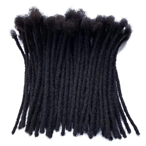 Miniatura 2 de Extensiones Loc de 0.2 in de diámetro, extensiones de rastas de cabello 100% humano para hombres y mujeres, con cobertura de cabeza completa, hechas