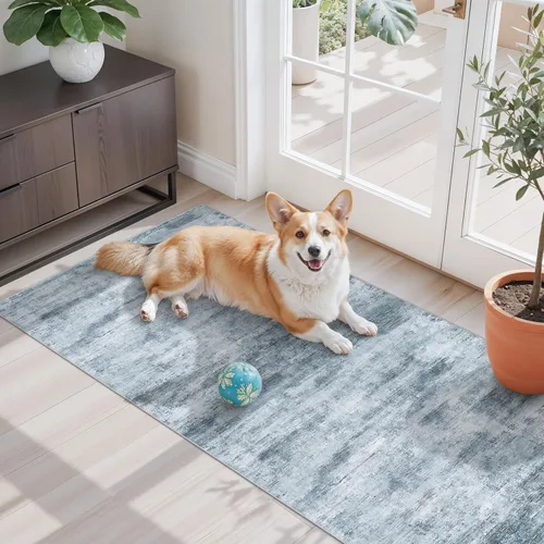 Miniatura 59 de Alfombra antideslizante lavable de 2 x 3 pies - Alfombra suave de pelo bajo para cocina, entrada y dormitorio - Tapete moderno para puerta