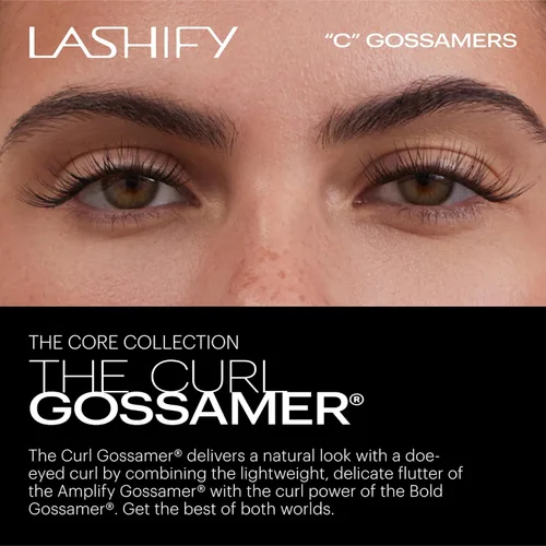 Miniatura 2 de Lashify Curl - Extensiones de pestañas Gossamer DIY de 0.394 pulgadas, color negro, pestañas postizas fáciles para un aspecto natural