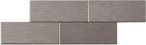 Miniatura 6 de Azulejos adhesivos de Aspect para salpicadero, de metal mate, diseño de tipo metro, para cocina y baño, A95-51