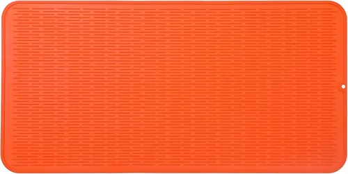 Miniatura 152 de MicoYang Alfombrilla de silicona para secado de platos para múltiples usos, fácil de limpiar, ecológica, resistente al calor, alfombrilla