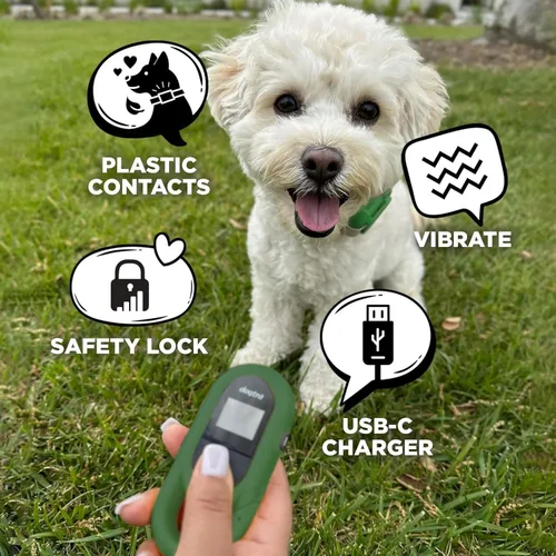 Miniatura 3 de Dogtra CUE Verde – Collar electrónico para entrenamiento de perros con control remoto – Entrenamiento hecho fácil para dueños de perros cotidianos