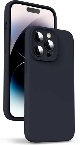 Miniatura 12 de Supdeal Funda de silicona líquida para iPhone 12 Pro Max, [protección de cámara] [antihuellas dactilares] [carga inalámbrica] Funda protectora de 4