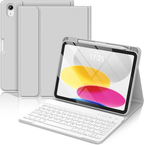 Miniatura 8 de BQSS Funda para iPad (A16) de 11ª y 10ª Generación con Teclado, Activación/Suspensión Automática, Funda con Teclado Bluetooth Inalámbrico