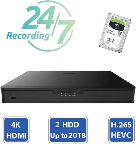 Miniatura 9 de GW Security - Sistema de cámara de seguridad 8MP 4K con detección de cara AI/humanos/vehículos, 8 canales DVR y 8 cámaras domo coaxiales HD-TVI de 8