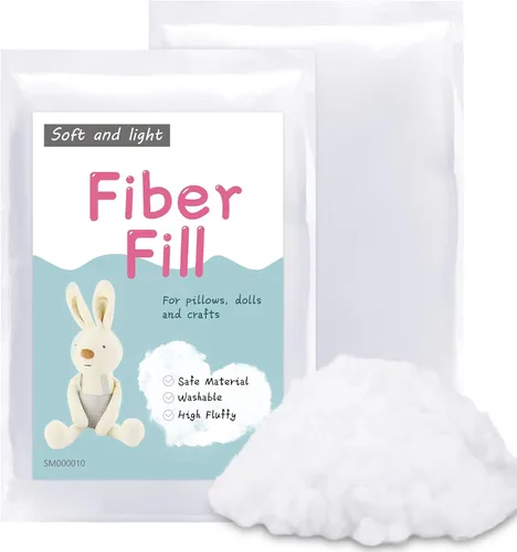 Miniatura 16 de LOKUNN Fibra de poliéster de 2.12 oz/60 g, relleno de fibra de poliéster (2.12 oz ~ 3.97 libras), relleno para animales de peluche, relleno