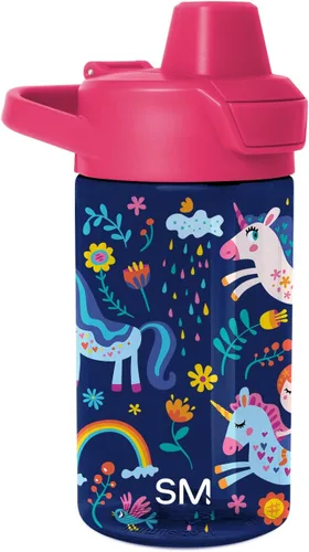 Miniatura 24 de Simple Modern Peppa Pig Botella de Agua Summit de Plástico Tritan para Niños 12 oz Taza Sin BPA con Tapa de Pajita Cubierta a Prueba de Fugas