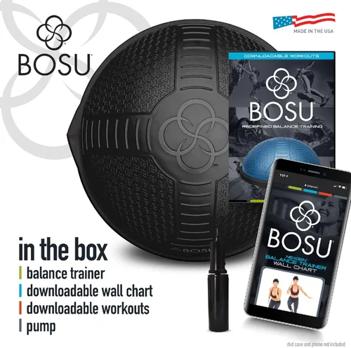 Miniatura 2 de BOSU Nexgen Balance Trainer, Half-Ball Training Equipment, 65 cm Diameter, 300 lb Capacity - Burst-Resistant Stability Exercise Tool w/Non-Slip Negro
