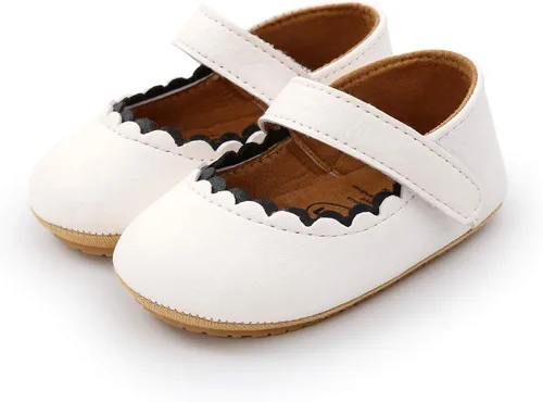 Miniatura 6 de SOFMUO Mary Jane - Zapatos planos con lazo, zapatos de ballet para niñas pequeñas, primeros caminantes, para boda, Navidad, zapatos de vestir