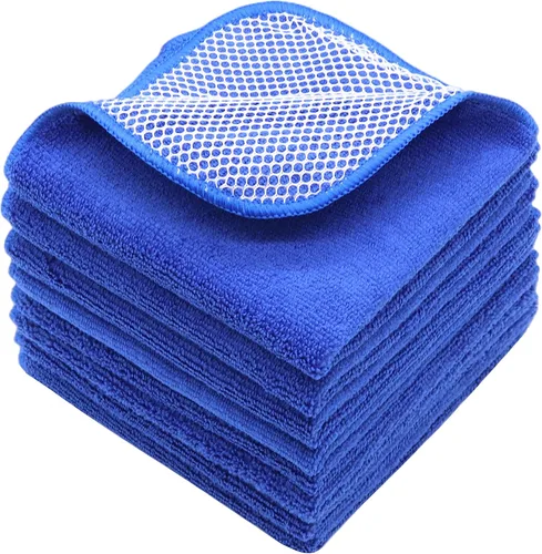 Miniatura 9 de Paño de limpieza de microfibra, paños de cocina marrones, 12 x 12 pulgadas, paquete de 8
