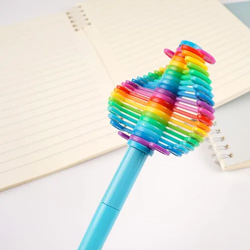 Miniatura 4 de 3 bolígrafos para ansiedad, descompresión, escritura multifunción, bolígrafos multicolor para juguetes de escritorio de oficina, regalos novedosos
