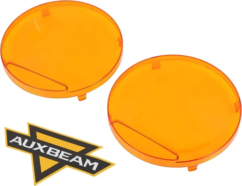 Miniatura 7 de Auxbeam Cubiertas redondas de luz todoterreno de 7 pulgadas, cubierta de luz negra redonda con logotipo para luces redondas de conducción