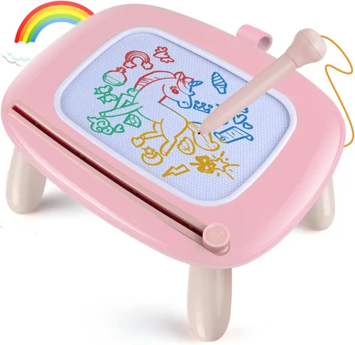 Miniatura 9 de Smasiagon Juguetes para niñas y niños, pizarra de dibujo magnética para niños pequeños, pizarra de garabatos de aprendizaje temprano para escribir