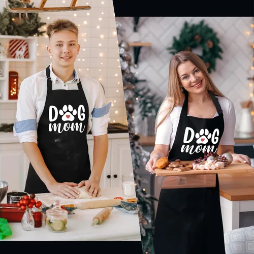 Miniatura 5 de Dog Mom Gifts, Dog Aprons for Women with Pockets, Dogs Lovers Gifts Grooming Apron 1 delantal para perro