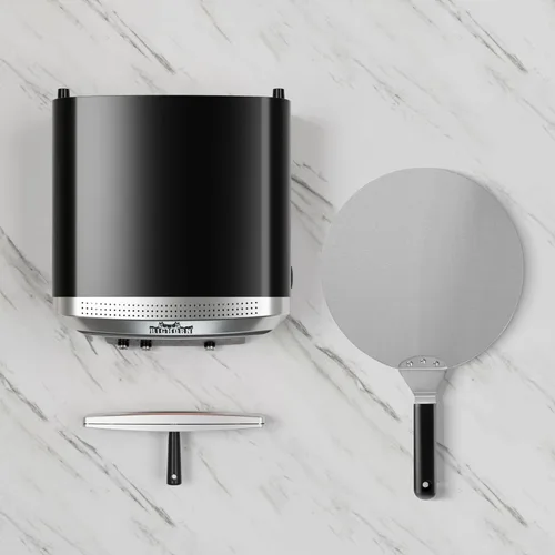 Miniatura 8 de Horno de Pizza para Interior BIG HORN OUTDOORS, Horno de Pizza Eléctrico de 14 Pulgadas de Encimera con 6 Modos Preestablecidos, Máquina Perfecta