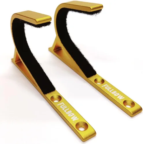 Miniatura 5 de Soporte de pared para armas, ganchos horizontales para rifles, escopetas y arcos, perchas de aluminio duraderas (1 par)