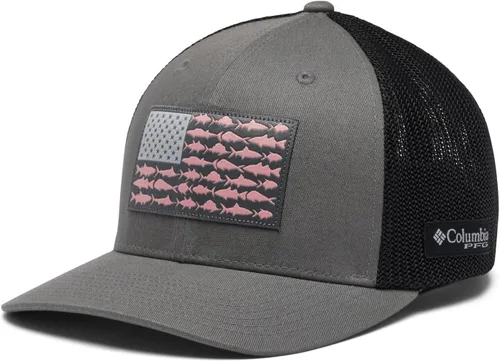 Miniatura 949 de Columbia - Gorra de malla con bandera con árboles unisex para adultos, corona alta