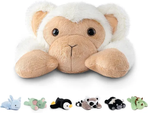 Miniatura 18 de Niuniu Daddy Animales de peluche con peso de ajolote azul de 24 pulgadas 5 libras para niños, adultos, niñas, niños, juguete de peluche gigante