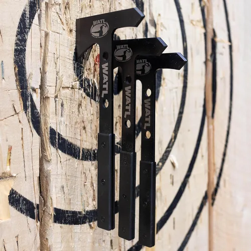 Miniatura 6 de El nuevo y mejorado juego de lanzar Hawk de WATL Competition: World Axe Throwing League Tomahawks con funda de nailon para lanzar hacha y asas