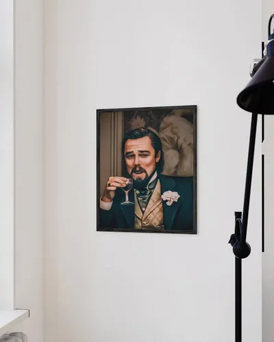 Miniatura 4 de HAUS AND HUES Leonardo DiCaprio Meme Poster – Divertido arte de pared de TV para dormitorio y habitación universitaria, sin marco, 12 x 16 pulgadas