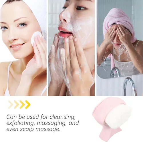 Miniatura 5 de Beaupretty Cepillo de limpieza facial de silicona de doble cara Cepillo limpiador facial Cepillo de lavado facial Cepillo de limpieza facial Cepillo