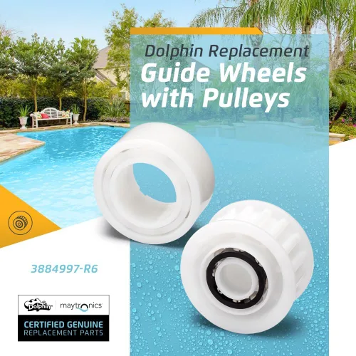Miniatura 2 de Dolphin Pieza de repuesto genuina — Ruedas guía (4PK) con 2 engranajes de polea — 3884997-R6