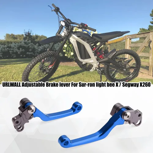 Miniatura 2 de Palanca de embrague de motocross, palanca de freno de pivote ajustable para Sur Ron Light Bee Segway X260 X160, 6061 Billet plegable izquierda