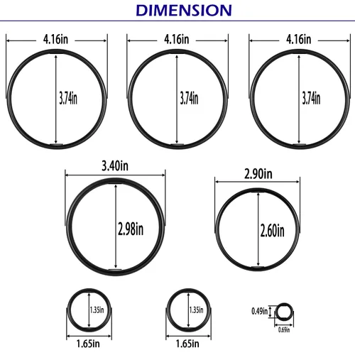 Miniatura 4 de Black R0502500 - Kit de sellado de juntas tóricas para Nature2, limpiador de desinfectante de agua, kit de reconstrucción de oring, fusión