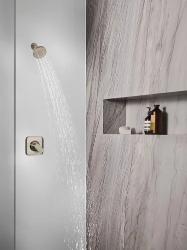 Miniatura 4 de Moen Brushed Nickel Six-Function 4-1/2" Diameter Spray Head Eco-Performance Showerhead, 6512EP15BN