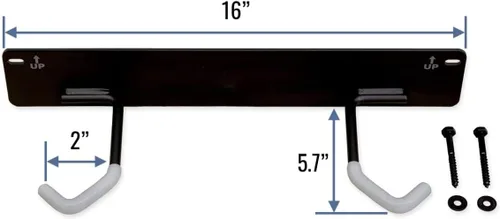 Miniatura 4 de StoreYourBoard Estante de almacenamiento para bicicletas, BLAT 2 Estantes para bicicletas, Ganchos de pared de almacenamiento, Metal sólido