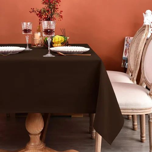 Miniatura 27 de MEANMOY Mantel cuadrado de poliéster lavable, resistente al agua y a las manchas, de 210 GSM, de 54 x 54 pulgadas, mantel de mesa rectangular sin