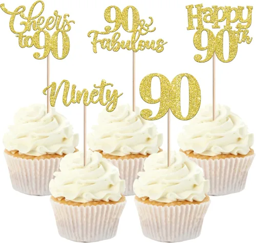 Miniatura 34 de 30 piezas de adornos para cupcakes de 12 cumpleaños feliz, brillantes doce, hola 12, felicitaciones a 12 años, adornos para cupcakes, 12