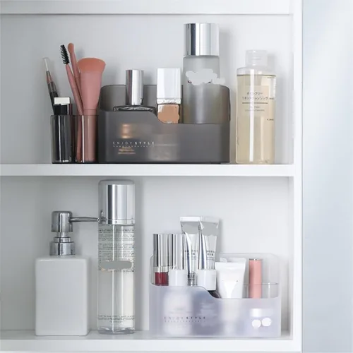 Miniatura 4 de TOWINE Makeup Organizer Desktop Cosmetics Storage Box Home Dressing Table Organization Storage Rack for Makeup Brushes Lipstick Small Item