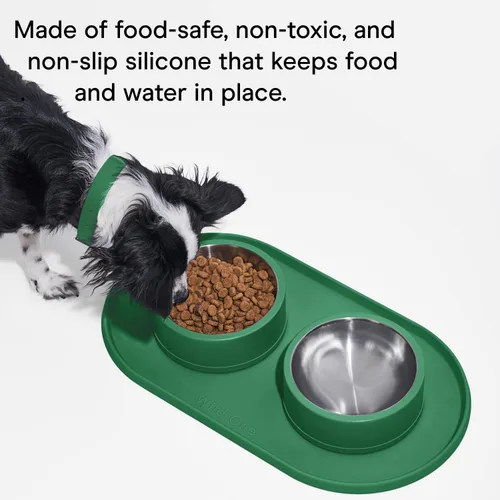Miniatura 3 de Wild One - Mantel individual para comida y agua para perros y gatos - Silicona, antideslizante, no tóxico - Ideal para viajes - Estándar (lila)