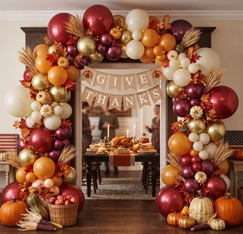 Miniatura 5 de Kit de arco de globos color naranja quemado burdeos, guirnalda de globos de otoño retro boho con crema dorada metálica para otoño, cosecha, Acción