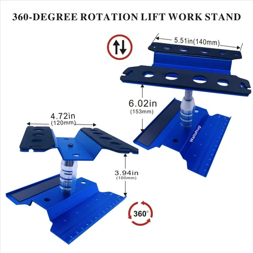 Miniatura 3 de Kit de herramientas de coche RC, kit de tornillos RC de 634 piezas, banco de trabajo de reparación de rotación de 360 grados, destornillador 32