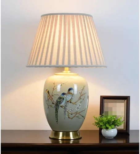 Miniatura 8 de Lamp for Desk Ceramic Retro Table Lamp Living Room Study Bedroom Bedside Table Decorative Lamp Creative Hotel Table Lamp Desk Lamps for Home