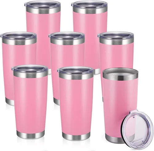 Miniatura 43 de StarSpeed Vaso de 20oz a granel con tapa, acero inoxidable de doble pared aislada al vacío, taza de café con recubrimiento de polvo para bebidas