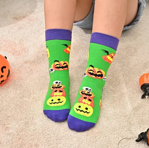 Miniatura 5 de Dsia Zamur Calcetines para niños y niñas, paquete de 4 a 6 unidades + caja de regalo, novedosos calcetines de pantorrilla coloridos para niños de 2