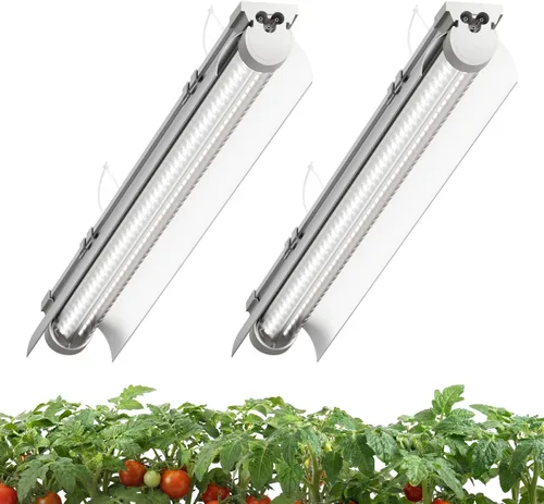 Miniatura 10 de Paquete de 8 luces LED de cultivo de 4 pies, 336 W (8 x 42 W) de alta intensidad de espectro completo luces de cultivo para interiores con alto Rosa