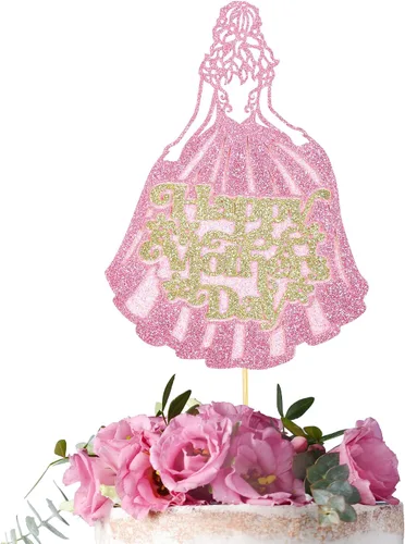 Miniatura 25 de Gyufise 1 paquete de decoración para pastel del día de la madre, la mejor mamá del mundo, con flores de mariposa, decoración de pastel de cumpleaños